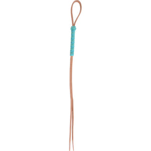 Martin Saddlery Laced Leather Quirt Tack - Whips, Crops & Quirts Martin Saddlery Turquoise  