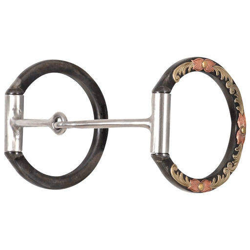 Classic Equine BitLogic Browned Iron Small Smooth Dee Ring Snaffle Tack - Bits Classic Equine   