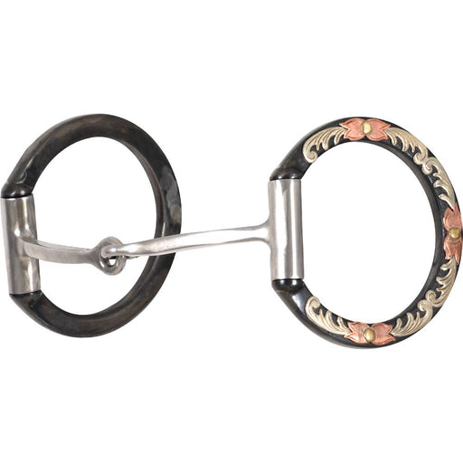 Classic Equine BitLogic Browned Iron Square Dee Ring Snaffle Tack - Bits Classic Equine   