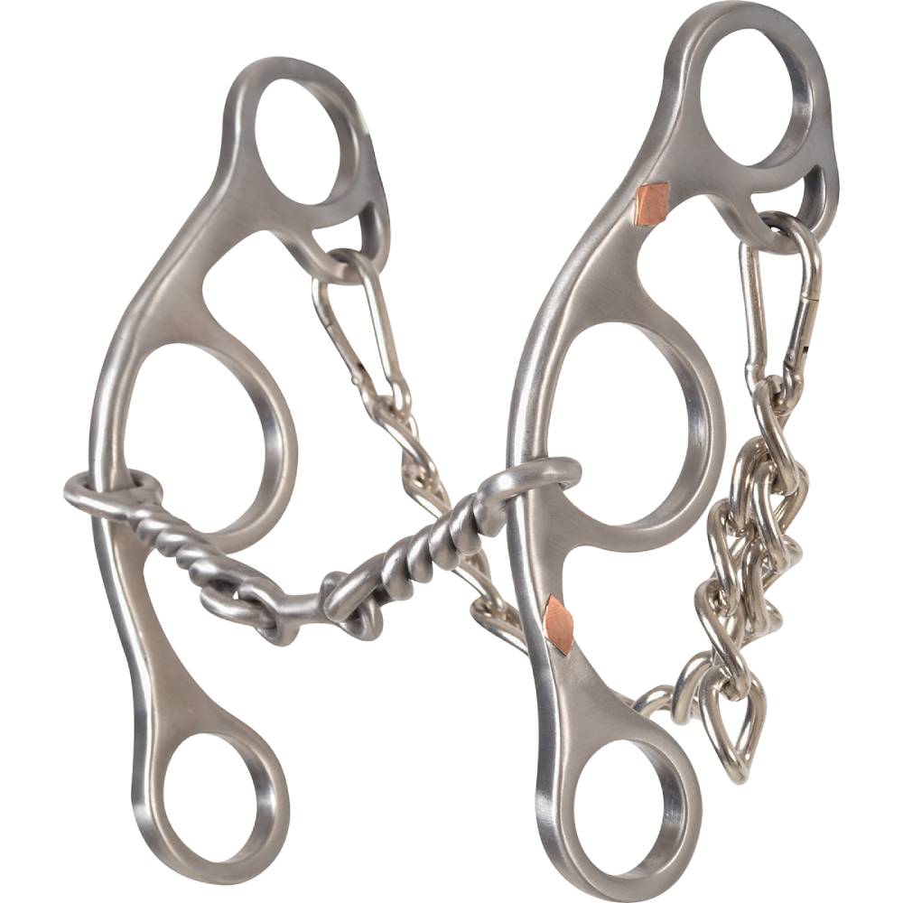 Classic Equine Diamond Short Shank Twisted Wire Dogbone Bit Tack - Bits, Spurs & Curbs - Bits Classic Equine   