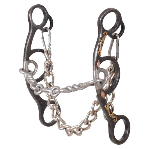 Sherry Cervi Diamond Floral Short Shank II Twisted Wire Dogbone Tack - Bits Classic Equine   