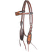 Martin Saddlery Floral Tooled Browband Headstall Tack - Headstalls Martin Saddlery   