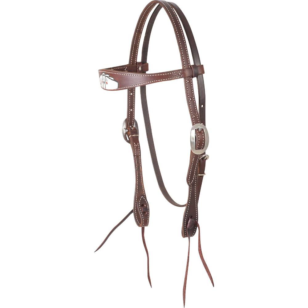 Martin Saddlery Card Suit Browband Headstall Tack - Headstalls Martin Saddlery   
