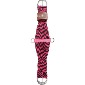 Classic Equine Colored 100% Mohair Cinch Cinches Classic Equine Pink/Black 28" 