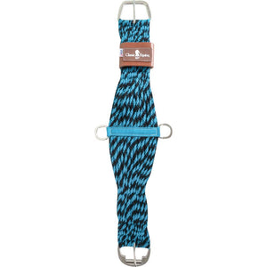 Classic Equine Colored 100% Mohair Cinch Tack - Cinches Classic Equine Turquoise/Black 28" 
