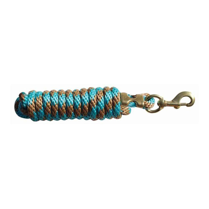 Professional's Choice Poly Lead Rope Tack - Halters & Leads Professional's Choice Tan/Turquoise