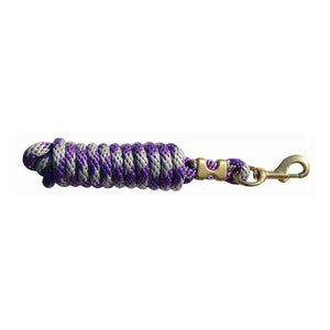 Professional's Choice Poly Lead Rope Tack - Lead Ropes Professional's Choice Charcoal/Purple  