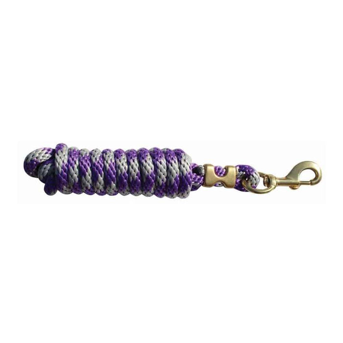 Professional's Choice Poly Lead Rope Tack - Halters & Leads Professional's Choice Charcoal/Purple