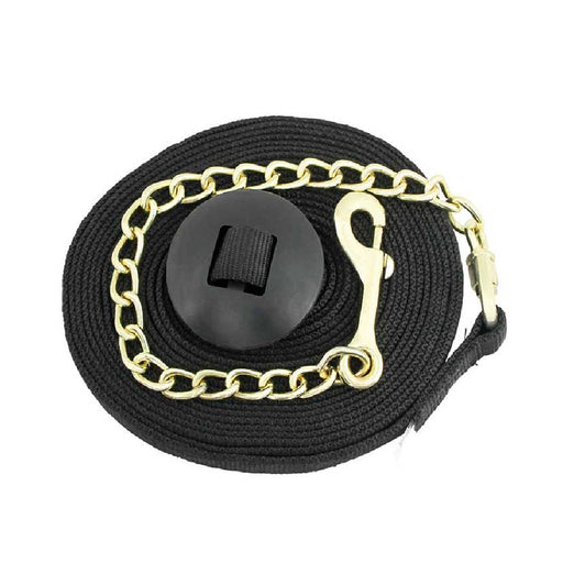 Equi-Sky Lunge Line With Rubber Stopper & Chain Tack - Halters & Leads Equi-Sky Default Title