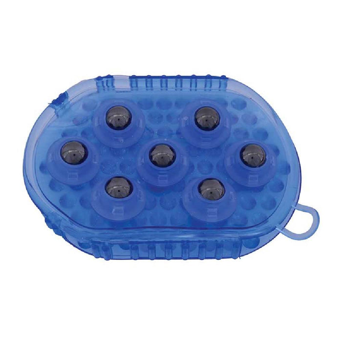 Teskey's Gel Mitt With Magnetic Massage Rollers Equine - Grooming Teskey's Blue  