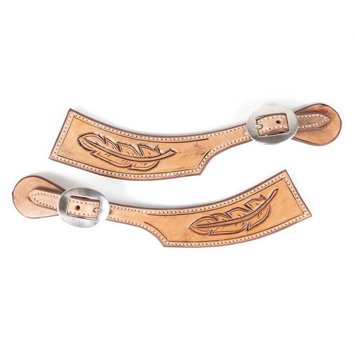 Teskey's Feather Spur Straps Tack - Spur Straps Teskey's   