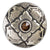 Silver Flower Concho with Topaz Crystal Tack - Conchos & Hardware - Conchos MISC 1" Wood Screw 