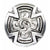 Silver Plated Cross Concho Tack - Conchos & Hardware - Conchos MISC 1" Wood Screw 