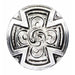 Silver Plated Cross Concho Tack - Conchos & Hardware MISC 1" Wood Screw 