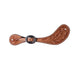 Professional's Choice Oak Tooled Oak Muleshoe Spur Straps Tack - Spur Straps Professional's Choice   