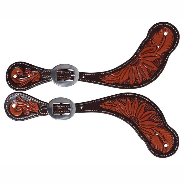 Professional's Choice Sunflower Men's Pecos Spur Straps Tack - Spur Straps Professional's Choice   