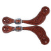 Professionals' Choice Men's Oak Tooled Pecos Spur Straps Tack - Spur Straps Professional's Choice   