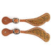 Teskey's Gator Print Spur Straps Tack - Spur Straps Teskey's Copper  