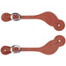 Teskey's Men's Roughout Contoured Spur Straps Tack - Spur Straps Teskey's   