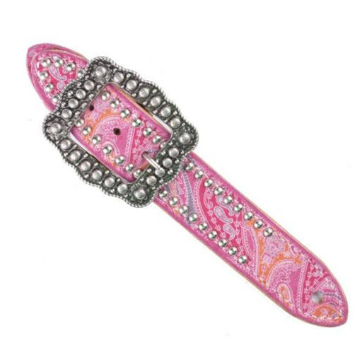 Teskey's Pink Paisley Print Spur Straps Tack - Spur Straps Teskey's   