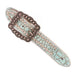 Teskey's Turquoise Gator Print Spur Straps Tack - Spur Straps Teskey's   