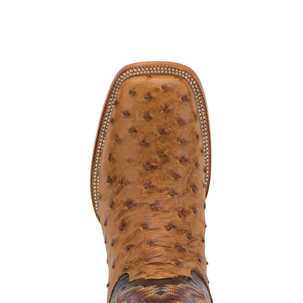 R. Watson Men's Antique Saddle Full Quill Ostrich Boot - Teskeys R. Watson Men's Antique Saddle Full Quill Ostrich Boot - Teskeys