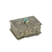 J. Alexander Small Stamped Box w/Turquoise HOME & GIFTS - Home Decor J. ALEXANDER RUSTIC SILVER   