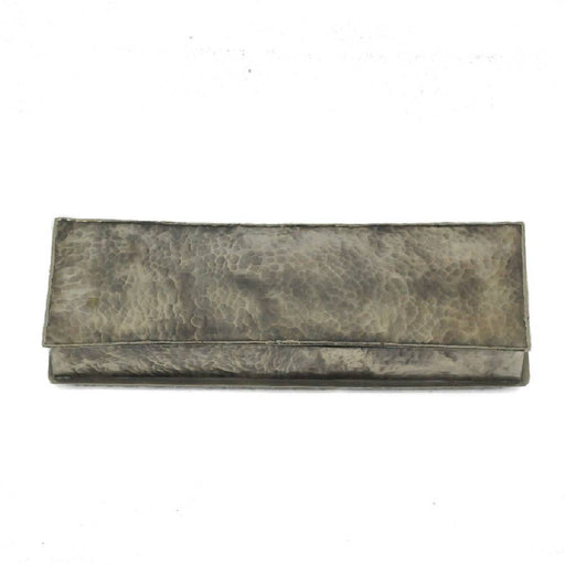 J. Alexander Long Dimpled Stamped Box HOME & GIFTS - Home Decor - Decorative Accents J. Alexander Rustic Silver   