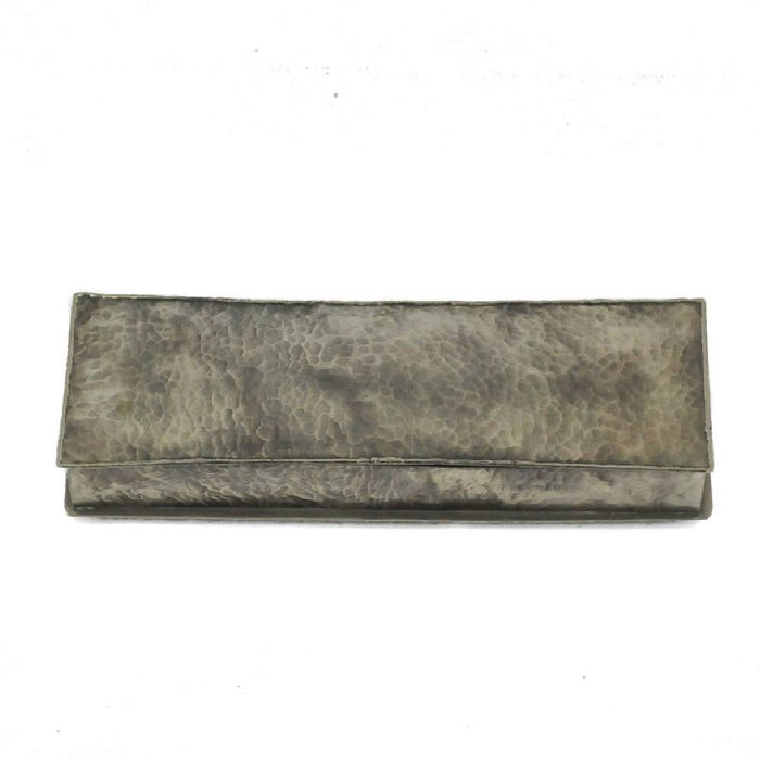 J. Alexander Long Dimpled Stamped Box HOME & GIFTS - Home Decor - Decorative Accents J. Alexander Rustic Silver   