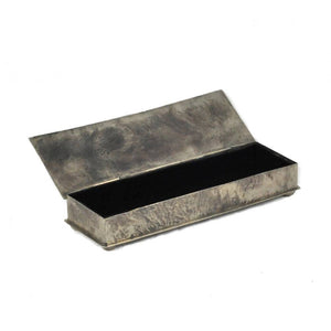 J. Alexander Long Dimpled Stamped Box HOME & GIFTS - Home Decor - Decorative Accents J. ALEXANDER RUSTIC SILVER   