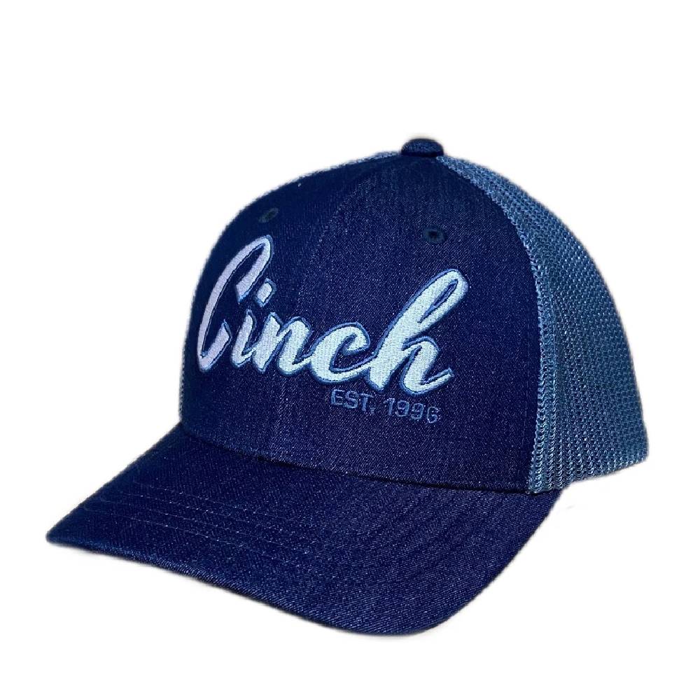 Cinch Youth Blue Denim Trucker Cap HATS - KIDS HATS Cinch   