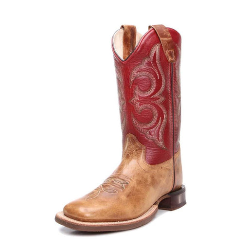 Old West Kid's Square Toe Maroon/Brown Boot KIDS - Footwear - Boots Jama Corporation   