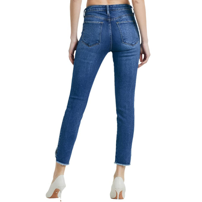 Just Black Denim Skinny Curved Hem Jean WOMEN - Clothing - Jeans Just Black Denim   