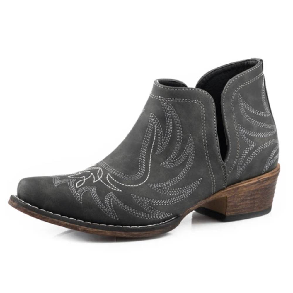 Roper Ava Black Ankle Bootie - Teskeys