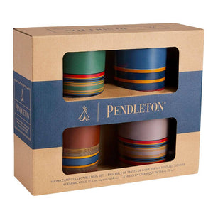 Pendleton Camp Stripe Matte Mugs - Set of 4 HOME & GIFTS - Tabletop + Kitchen - Drinkware + Glassware PENDLETON   