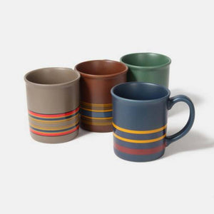 Pendleton Camp Stripe Matte Mugs - Set of 4 HOME & GIFTS - Tabletop + Kitchen - Drinkware + Glassware PENDLETON   