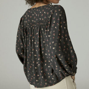 Lucky Brand Floral Button Front Shirt WOMEN - Clothing - Tops - Long Sleeved Lucky Brand Jeans   