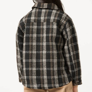 Girls Heavy Plaid Patch Pocket Shacket KIDS - Girls - Clothing - Outerwear - Jackets HAYDEN LOS ANGELES   
