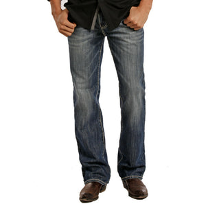 Rock & Rock Double Barrel Straight Leg Jeans - Vintage Wash MEN - Clothing - Jeans Panhandle   
