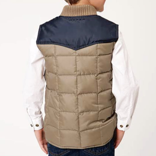* Roper Boy's Poly Filled Quilted Vest - FINAL SALE KIDS - Boys - Clothing - Outerwear - Vests Roper Apparel & Footwear