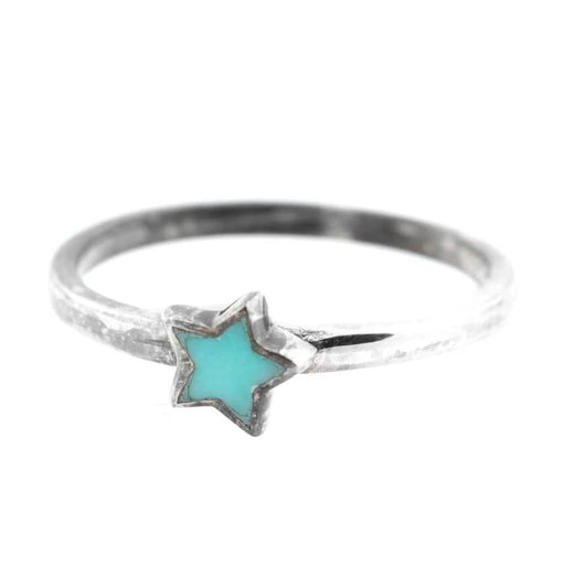 Dainty Turquoise Ring - Star Stone WOMEN - Accessories - Jewelry - Rings PEYOTE BIRD DESIGNS   