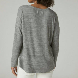 Lucky Brand Cloud Rib Henley Top - FINAL SALE WOMEN - Clothing - Tops - Long Sleeved LUCKY BRAND JEANS   