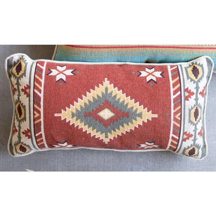 Southwest Lumbar Pillow Home & Gifts - Home Decor - Decorative Pillows Kalalou Red Aztec  