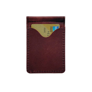 Rustico Money Clip Leather Wallet MEN - Accessories - Wallets & Money Clips RUSTICO Burgundy  