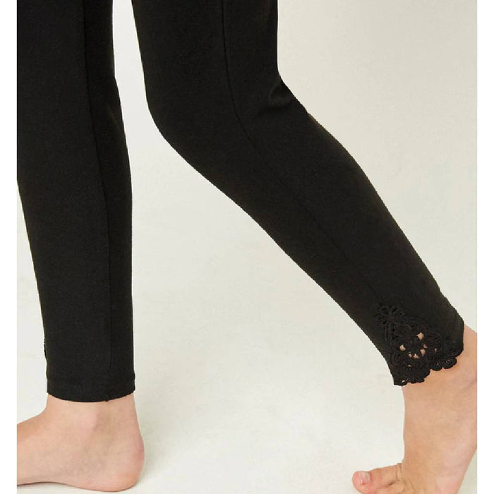 Hayden Girl's Lace Trim Brushed Legging - FINAL SALE KIDS - Girls - Clothing - Pants Hayden Los Angeles