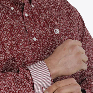 Cinch Medallion Geo Print Button Down Shirt MEN - Clothing - Shirts - Long Sleeve Shirts CINCH   