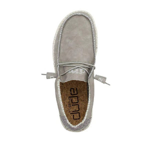 Hey Dude Wally Recycled Leather - Silver Birch MEN - Footwear - Casual Shoes Hey Dude