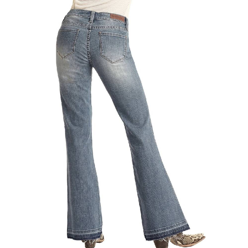 ROCK  ROLL DENIM HIGH RISE EXTRA STRETCH BUTTON FLY TROUSER JEANS  Yee  Haw Ranch Outfitters