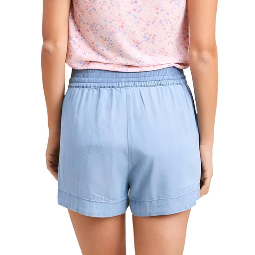 Elastic Drawstring Washed Denim Short WOMEN - Clothing - Shorts Staccato   