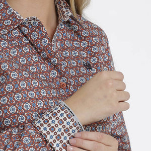 Cinch Women's Geo Print Button Shirt WOMEN - Clothing - Tops - Long Sleeved Cinch   